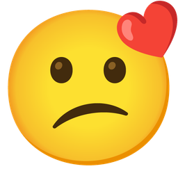 face blowing a kiss and confused face