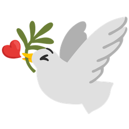 face blowing a kiss and dove