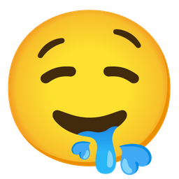 face blowing a kiss and drooling face