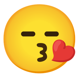 face blowing a kiss and expressionless face