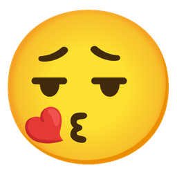 face blowing a kiss and face exhaling