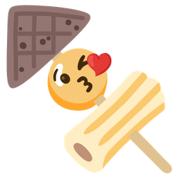 face blowing a kiss and oden