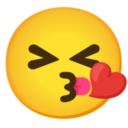 Face blowing a kiss and Squinting face with tongue