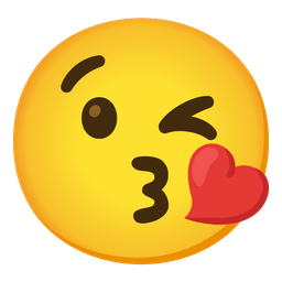 Face blowing a kiss and Winking face