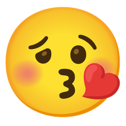 face blowing a kiss and woozy face