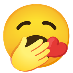 face blowing a kiss and yawning face