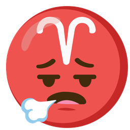 face exhaling and Aries