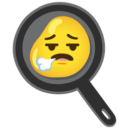 face exhaling and cooking