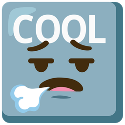 face exhaling and COOL button