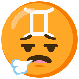 face exhaling and Gemini