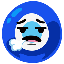 face exhaling and nazar amulet