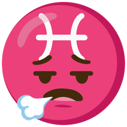 face exhaling and Pisces