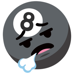 face exhaling and pool 8 ball