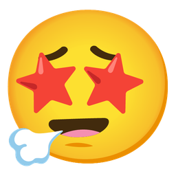 Face exhaling and Star-struck