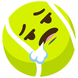 face exhaling and tennis