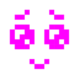 Face holding back tears and Alien monster