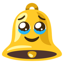 Face holding back tears and Bell