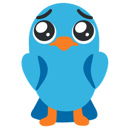 Face holding back tears and Bird