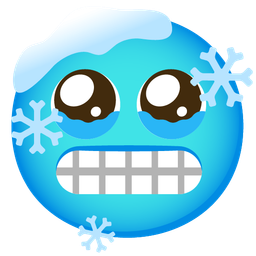 Face holding back tears and Cold face