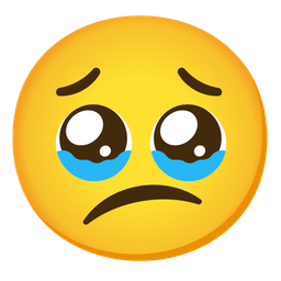 Face holding back tears and Confused face