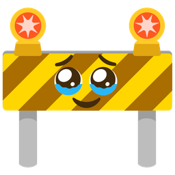 Face holding back tears and Construction