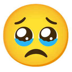 Face holding back tears and Disappointed face