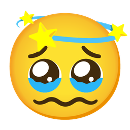 Face holding back tears and Dizzy