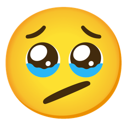 Face holding back tears and Face with diagonal mouth