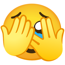 Face holding back tears and Face with peeking eye