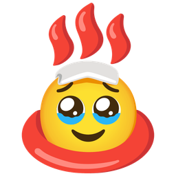 Face holding back tears and Hot springs