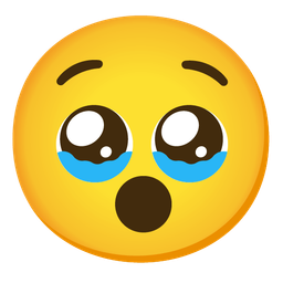 Face holding back tears and Hushed face