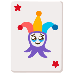 Face holding back tears and Joker