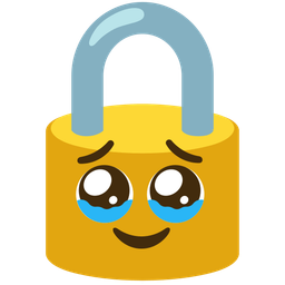 Face holding back tears and Locked