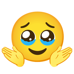 Face holding back tears and Person shrugging