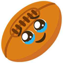 face holding back tears and rugby football