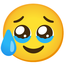 Face holding back tears and Sad but relieved face