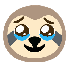 Face holding back tears and Sloth