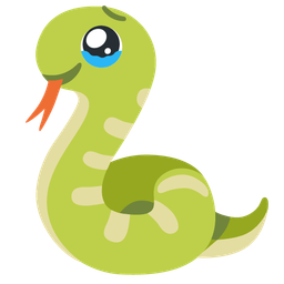 Face holding back tears and Snake