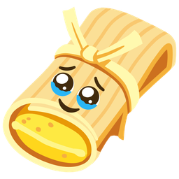 Face holding back tears and Tamale