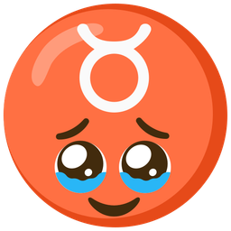 Face holding back tears and Taurus