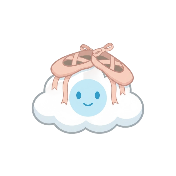 Face in clouds and Ballet shoes