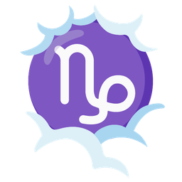 face in clouds and Capricorn