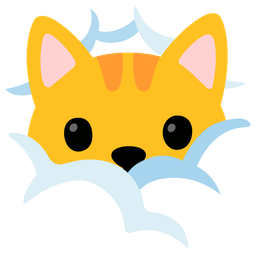 face in clouds and cat face