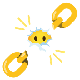 face in clouds and chains