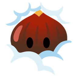 face in clouds and chestnut