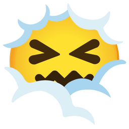 face in clouds and confounded face