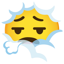 face in clouds and face exhaling