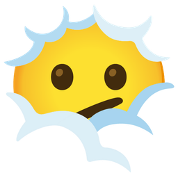 face in clouds and face with diagonal mouth