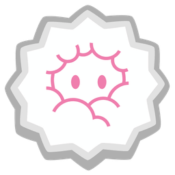 face in clouds and fish cake with swirl