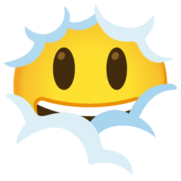 Face in clouds and Grinning face with big eyes